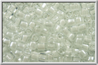 SBS-18-1104, MIYUKI Squares, 1,8mm, crystal, trans., white-ld., 5g