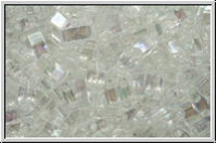 HTL-0250, MIYUKI Half Tila Beads, crystal, trans., AB, 5g