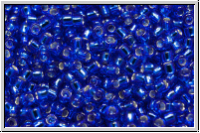 R-15-0028, TOHO Rocailles, 15/0, cobalt, trans., silver-ld., 5g