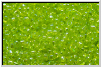 R-15-0164, TOHO Rocailles, 15/0, green, lime, trans., AB, 5g