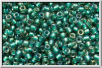 R-15-0270, TOHO Rocailles, 15/0, crystal, trans., prairie green-ld., 5g