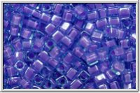 SBS-18-2640, MIYUKI Squares, 1,8mm, aqua, trans., lavender-ld., 5g