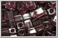 SB-03-0153l, MIYUKI Squares, 3mm, amethyst, trans., 10g