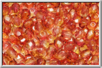 Bhm. Glasschliffperle, feuerpol., 4mm, fireopal, trans., 50 Stk.