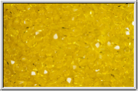 Bhm. Glasschliffperle, feuerpol., 3mm, yellow, trans., 50 Stk.