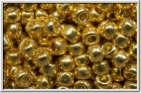 R-08-0557PF, TOHO Rocailles, 8/0, gold, galv., perm.-finish, 10g