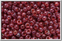 R-11-0332, TOHO Rocailles, 11/0, raspberry, trans., gold luster, 10g