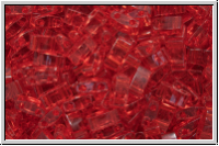 HTL-0140, MIYUKI Half Tila Beads, red, trans., 5g