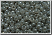 RR-11-0526, MIYUKI Rocailles, 11/0, grey, ceylon, 10g