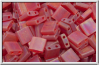 TL-0140fr, MIYUKI Tila Beads, red, trans., matte,  AB, 60 Stk.