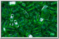 HTL-0146, MIYUKI Half Tila Beads, green, kelly, trans., 5g