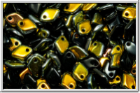 Dragon Scale Beads, 1,5x5mm, black, op., half marea, 100 Stk. (3g)