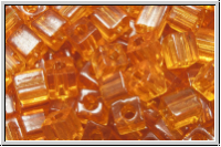 SB-03-0133, MIYUKI Squares, 3mm, amber, trans., 10g