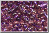 DPF-48, MIYUKI Tropfen, 3,4mm, amethyst, trans., spkl. met. amethyst-ld., 10g