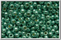 RR-11-4216, MIYUKI Rocailles, 11/0, seafoam, dk., galv., duracoat, 5g