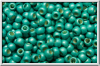 R-11-0569fPF, TOHO Rocailles, 11/0, turquoise, galv., met., perm.-finish, matte, 10g