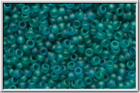 R-15-0007bdf, TOHO Rocailles, 15/0, teal, trans., matte, 5g