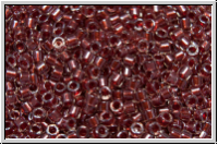 DB0924, MIYUKI Delica, 11/0, crystal, trans., spkl. cranberry-ld., 5g