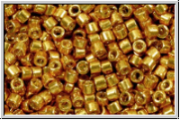 DBM1832, MIYUKI Delica, 10/0, gold, galv., met., duracoat, 5g