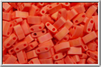 HTL-0406fr, MIYUKI Half Tila Beads, orange, dk., op., matte, AB, 5g