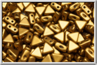 KHEOPS PAR PUCA, 6x5mm, brass gold, met., satin, 50 Stk.