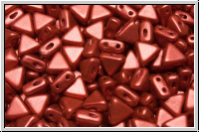 KHEOPS PAR PUCA, 6x5mm, lava red, met., satin, 50 Stk.