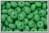 bhm. Schliffperle, Donut, 3x5mm, green turquoise, op., 30 Stk.