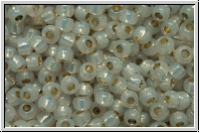 R-11-2101PF, TOHO Rocailles, 11/0, ivory, opal, silver-ld., perm.-finish,10g