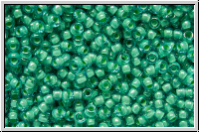 R-15-0954, TOHO Rocailles, 15/0, aqua, trans., lime-ld., 5g