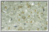 BB-0001, MIYUKI Berry Beads, 4,5x2,5mm, crystal, trans., silver-ld., 10g