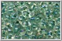 BB-0263, MIYUKI Berry Beads, 4,5x2,5mm, crystal, trans., sea foam-ld., AB, 10g
