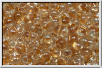 BB-1522, MIYUKI Berry Beads, 4,5x2,5mm, crystal, trans., met. honey-ld., 10g