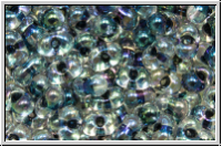 BB-0283, MIYUKI Berry Beads, 4,5x2,5mm, crystal, trans., black-ld., AB, 10g