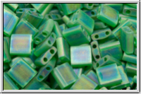TL-0146fr, MIYUKI Tila Beads, green, kelly, matte, AB, 60 Stk.