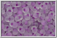 Farfalle Perlen, 4x2mm, cystal, trans., lilac-ld., matte, 10 g