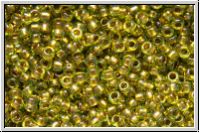 R-15-0996, TOHO Rocailles, 15/0, peridot, trans., gold-ld., AB, 5g