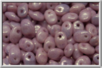 SuperUno Beads, white, op., rose marbled, 100 Stk.