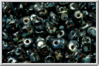 SuperUno Beads, black, op., silver picasso, 100 Stk.