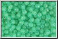 bhm. Glasperle, rund, 4mm, turqouise, opal, 50 Stk.