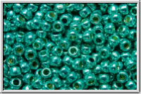 R-11-0569PF, TOHO Rocailles, 11/0, turquoise, galv., met., perm.-finish, 10g