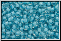 R-11-0976, TOHO Rocailles, 11/0, crystal, trans., ice blue-ld., 10g