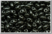 PRECIOSA TWIN Beads, black, op., 10g