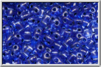 PRECIOSA TWIN Beads, cobalt, trans., silver-ld., 10g