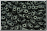 SD-23980-84110, SuperDuo Beads, black, op., matte, 10g
