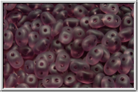 SD-20060-84110, SuperDuo Beads, amethyst, trans., matte, 10g