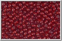 bhm. Glasperle, rund, 3mm, siam ruby, transparent, 50 Stk.