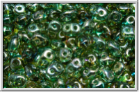 SD-60020-22501, SuperDuo Beads, aqua, trans., celsian, 10g