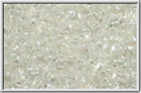 PRECIOSA TWIN Beads, crystal, trans., AB, 10g