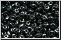 SD-23980-14400, SuperDuo Beads, hematite, met., 10g