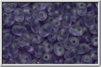 SD-20500-84110, SuperDuo Beads, tanzanite, transp., matte, 10g